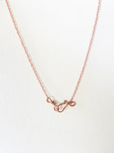 Load image into Gallery viewer, Black Kyanite Wire-Wrapped Copper Pendant Necklace. Genuine Real Raw Crystal Gemstone Sourced in Asheville, North Carolina. Minimalist Modern Bohemian Style Design. Authentic One-of-a-Kind Handmade Jewelry.