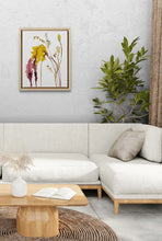 Load image into Gallery viewer, 9” x 12" original watercolor autumn bouquet botanical painting in an expressive, impressionist, minimalist, modern style by contemporary fine artist Elizabeth Becker
