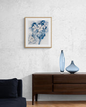 Load image into Gallery viewer, 16” x 20” original watercolor botanical cherry blossom floral painting in an expressive, impressionist, minimalist, modern style by contemporary fine artist Elizabeth Becker