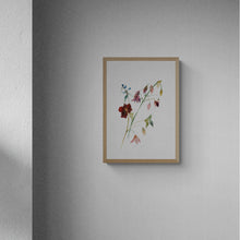 Load image into Gallery viewer, 10” x 16” original watercolor botanical floral painting in an expressive, impressionist, minimalist, modern style by contemporary fine artist Elizabeth Becker