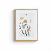 Load image into Gallery viewer, 10” x 16” original watercolor botanical floral painting in an expressive, impressionist, minimalist, modern style by contemporary fine artist Elizabeth Becker