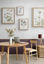 Load image into Gallery viewer, 22" x 33" original framed watercolor botanical hellebore flower painting in an expressive, impressionist, minimalist, modern style by contemporary fine artist Elizabeth Becker