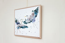 Load image into Gallery viewer, Handcrafted beautiful solid maple wood floater frames for my original canvas paintings. They are made with archival materials to protect the painting over time and UV-protective varnish to prevent fading.