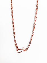 Load image into Gallery viewer, Quartz &amp; Wire-Wrapped Copper Pendant Necklace. Genuine Real Raw Uncut Rough Crystal Gemstone. Foraged Rock Found on a Hike near Asheville in Western North Carolina. Minimalist Modern Bohemian Style Design. Authentic One-of-a-Kind Handmade Jewelry.
