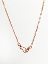 Load image into Gallery viewer, Black Mica (Biotite) Wire-Wrapped Copper Pendant Necklace. Genuine Real Raw Rough Uncut Sparkling Crystal Gemstone. Foraged Rock Found on a Hike near Asheville in Western North Carolina. Minimalist Modern Bohemian Style Design. Authentic One-of-a-Kind Handmade Jewelry.
