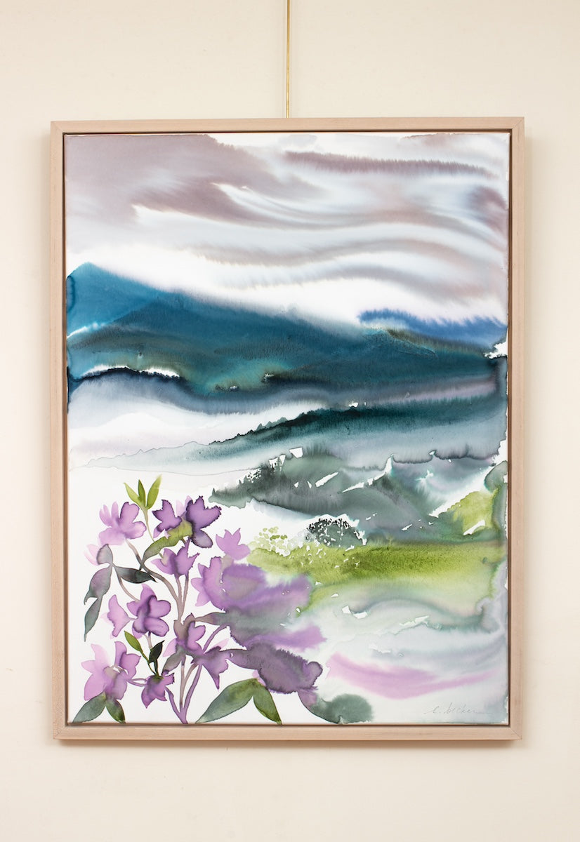 Handcrafted beautiful solid maple wood floater frames for my original canvas paintings. They are made with archival materials to protect the painting over time and UV-protective varnish to prevent fading. 