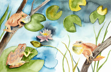 Load image into Gallery viewer, A heartwarming poem and gorgeous watercolor paintings by writer and artist Elizabeth Becker. This “children’s book&quot; for all ages reminds us of our spiritual connection to the natural world around us– with all the magic, wonder and comfort it has to offer. Sheltering Trees is a mindful journey into the forest and into the heart.
