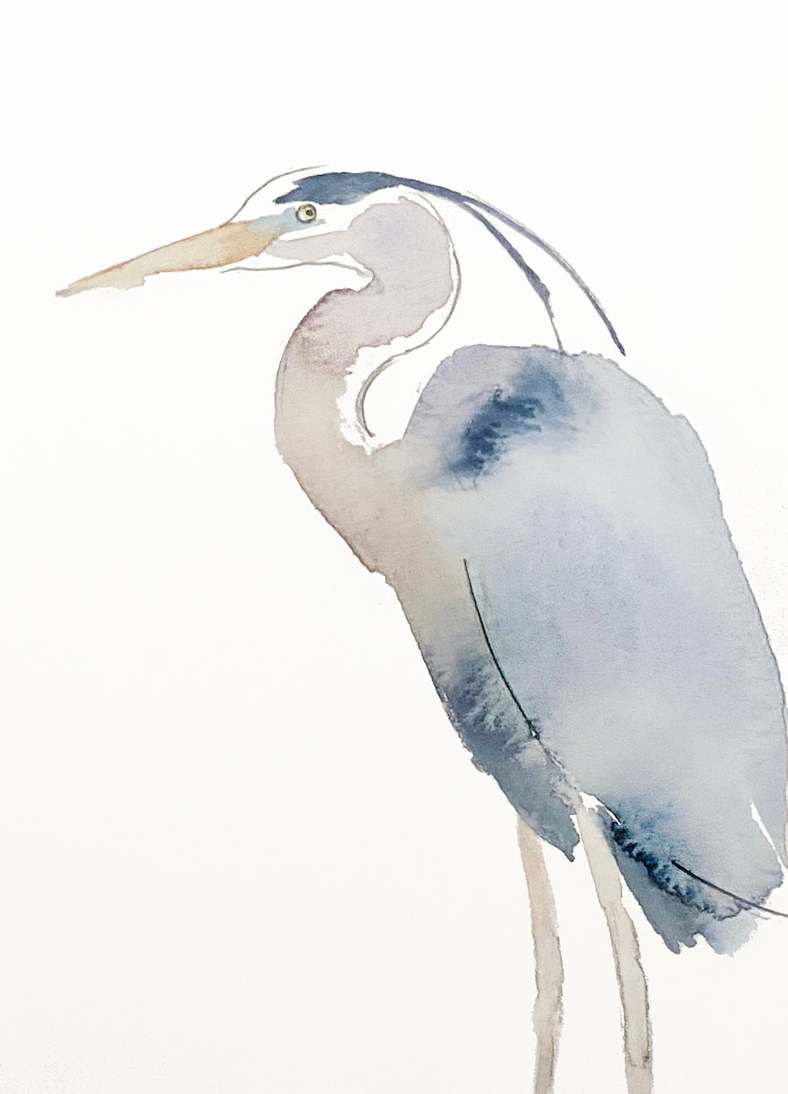 Custom Order for Jennifer - Framed Heron Print